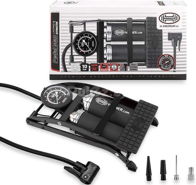 Насос ножной велосипедный Heyner PedalMax PRO (черный)