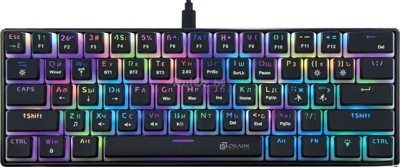 Клавиатура Oklick K763W (черный)