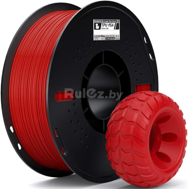 Филамент Elegoo TPU (1.75 мм, 1 кг, красный)