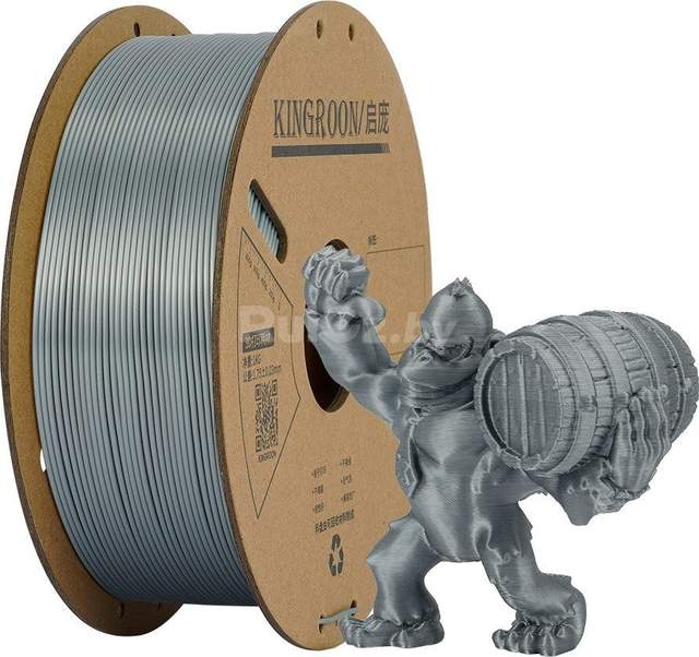 Пластик Kingroon PLA Silk 1.75мм NSC004 (1кг, Silver)