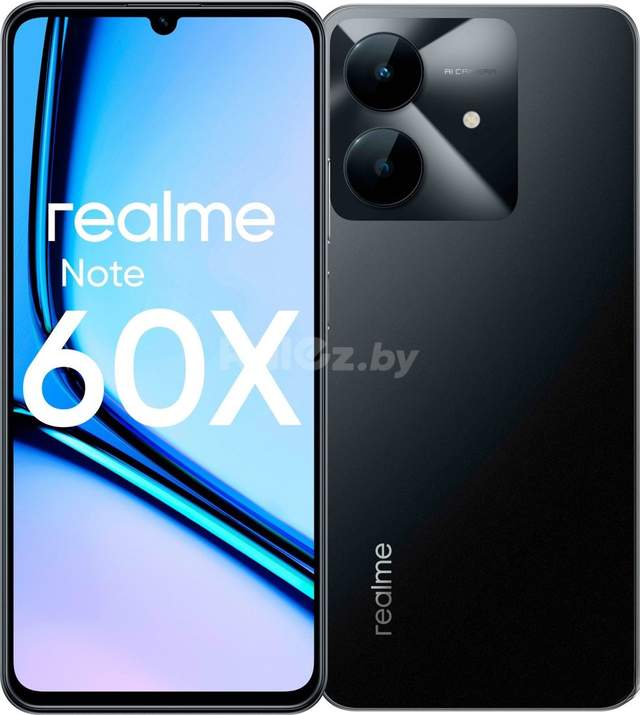 Смартфон Realme Note 60x 3GB/64GB (черный) Realme Note 60x RMX3938 3GB/64GB (черный)