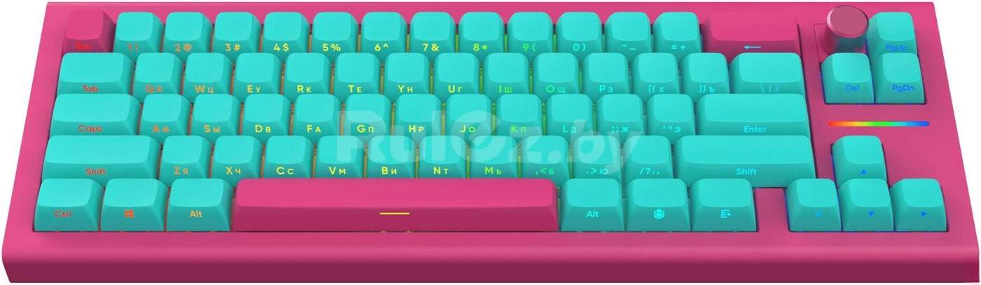 Клавиатура IO by Red Square Type 68 Pro g3ms Aquamarine (бирюзовый/розовый)