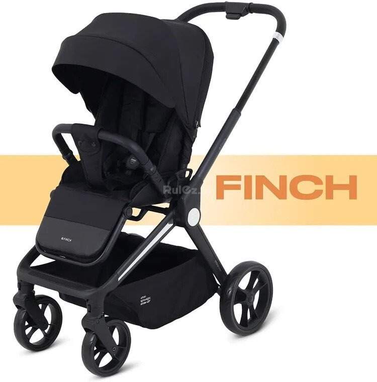 Коляска прогулочная «книга» MOWbaby Finch MB105 (черный)