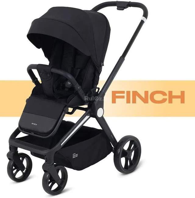 Коляска прогулочная «книга» MOWbaby Finch MB105 (черный)