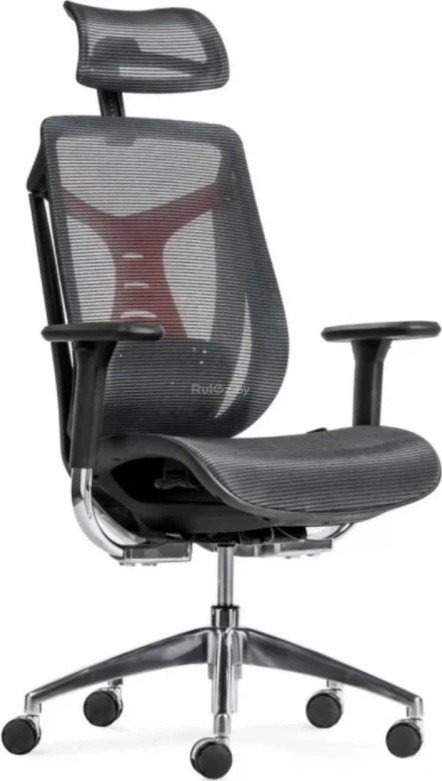 Кресло SitUp Barracuda Chrome (сетка Dark Gray/ткань Dark Gray)