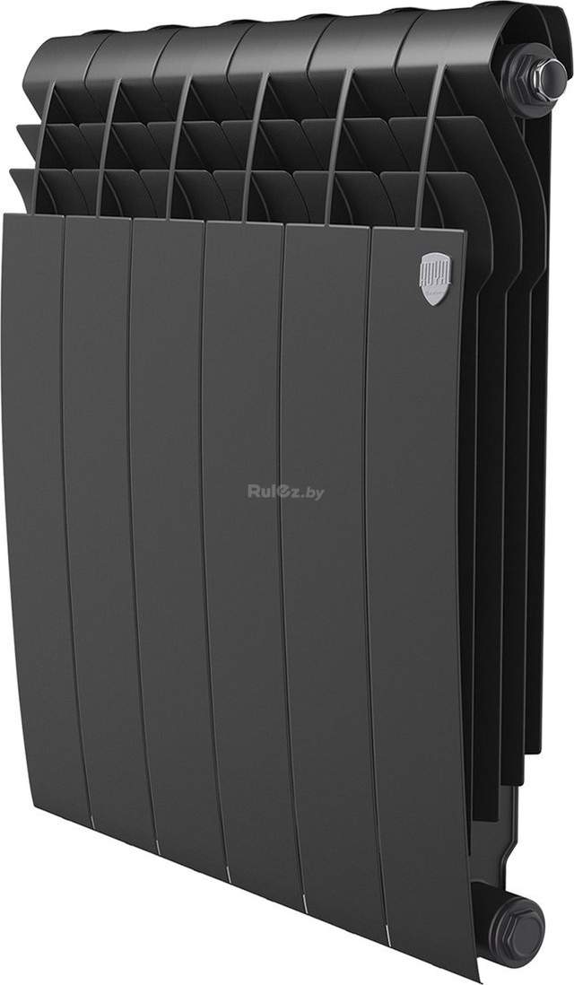 Биметаллический радиатор Royal Thermo Biliner B 500 Черный - 6 секций