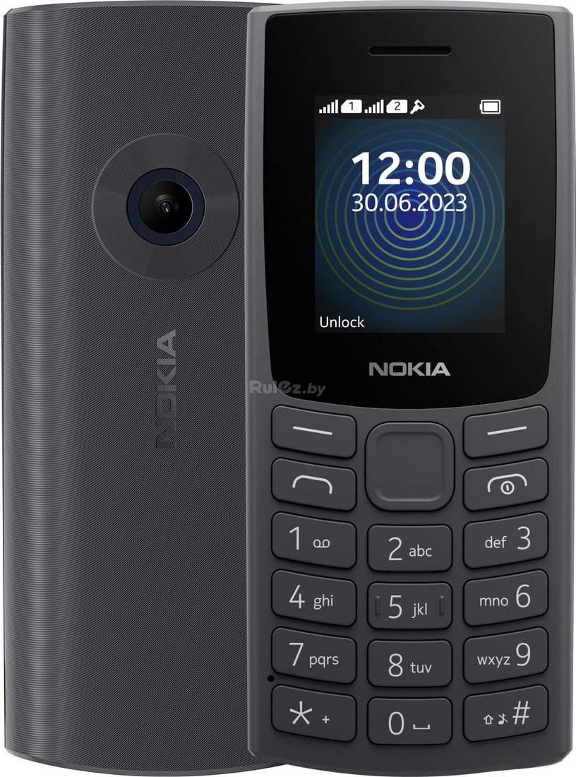 Кнопочный телефон Nokia 110 (2023) Dual SIM TA-1567 (угольный)