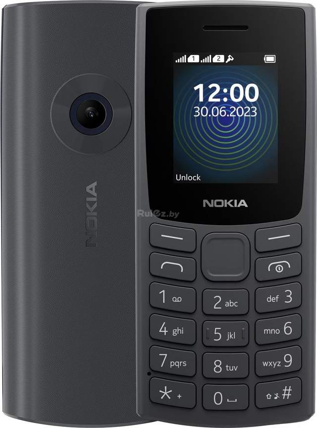 Кнопочный телефон Nokia 110 (2023) Dual SIM TA-1567 (угольный)