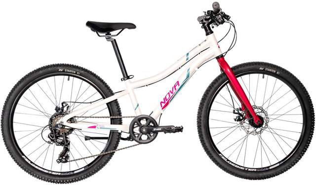 Велосипед Novatrack Novara 6.D 2025 24AHD.NOVARA.10WT5 (белый)