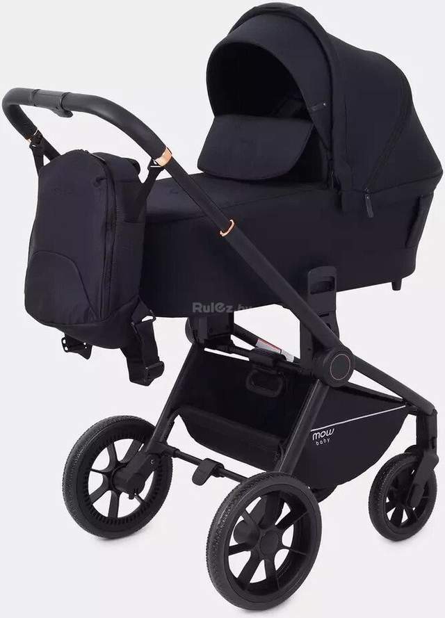 Универсальная коляска MOWbaby Zoom light RA086 (2 в 1, black)