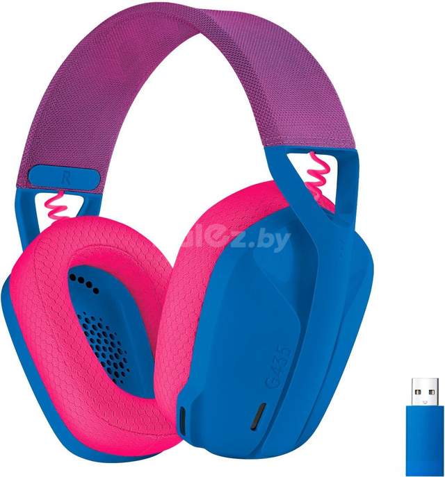Наушники Logitech G435 Lightspeed (синий/малиновый)