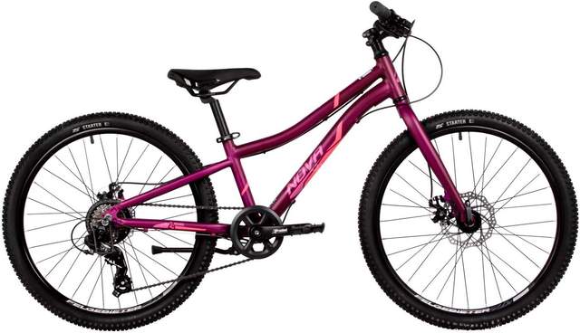 Велосипед Novatrack Novara 6.D 2025 24AHD.NOVARA.10VL5 (фиолетовый)