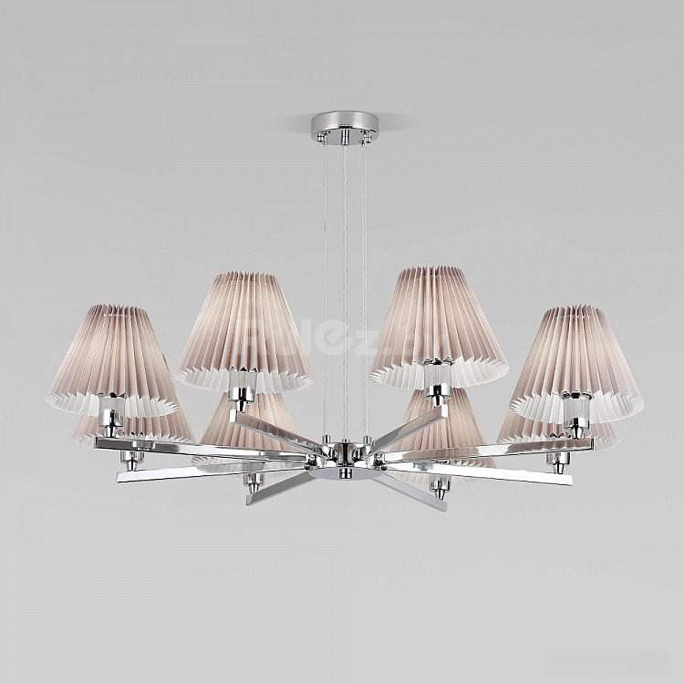 Подвесная люстра Евросвет Peony 60136/8 хром/серый