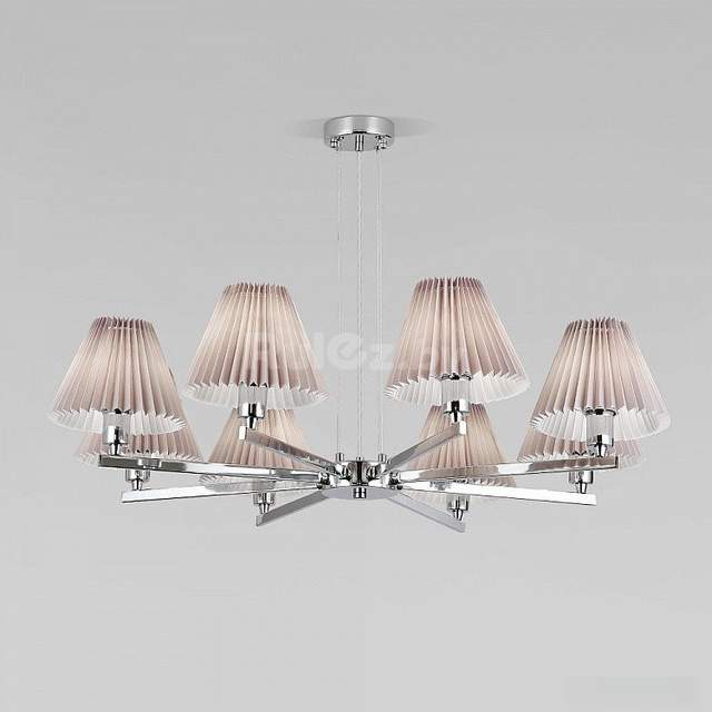 Подвесная люстра Евросвет Peony 60136/8 хром/серый