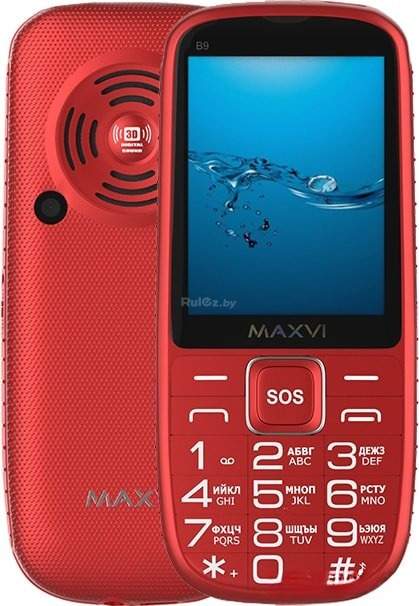 Мобильный телефон Maxvi B9 (красный)
