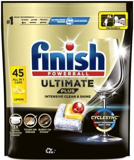 Капсулы для посудомоечной машины Finish Ultimate Plus All in 1 Lemon (45 шт)