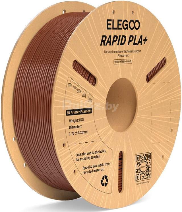 Филамент Elegoo RAPID PLA+ (1.75 мм, 1 кг, коричневый)