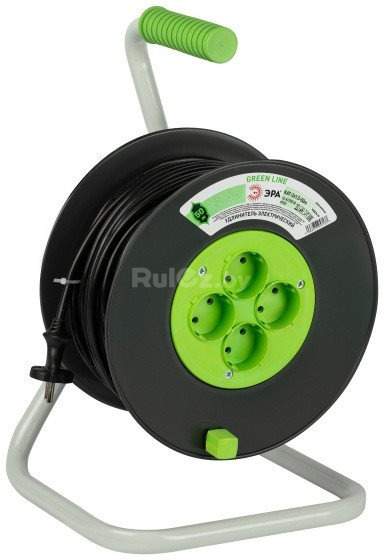 Удлинитель на катушке ЭРА GREEN LINE KAT-2x1.5-50m Б0065097