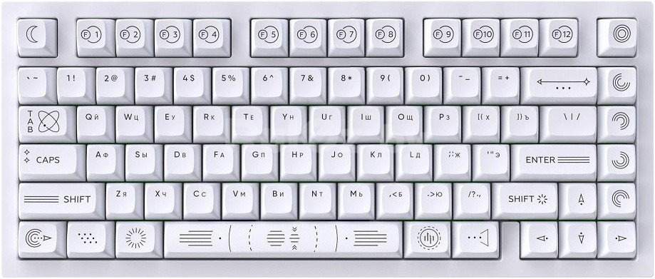 Клавиатура Dark Project CM81 Zeno White (g3ms Sapphire)