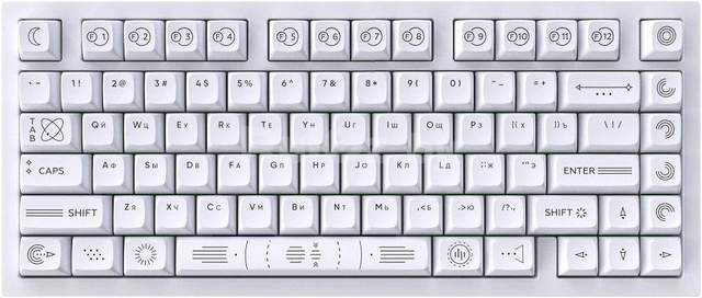 Клавиатура Dark Project CM81 Zeno White (g3ms Sapphire)