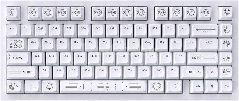 Клавиатура Dark Project CM81 Zeno White (g3ms Sapphire)