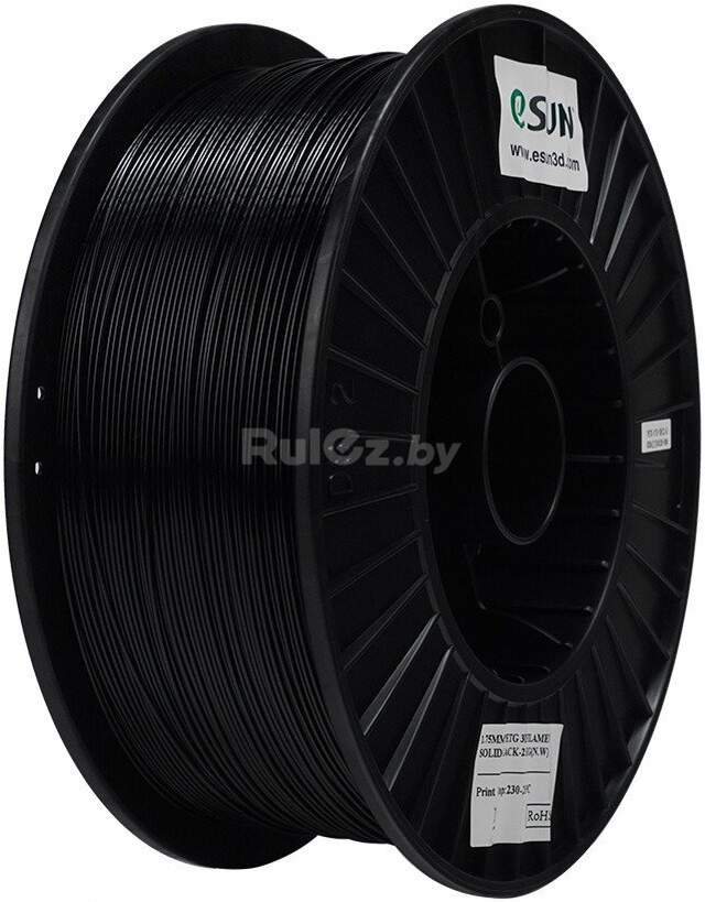 Филамент eSUN PETG PETG175B2.5B1 (1.75 мм, 2.5 кг, черный)