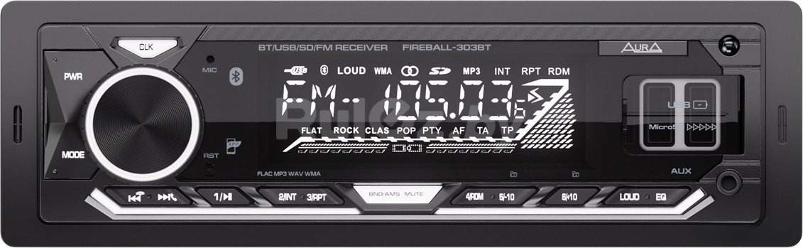 USB-магнитола Aura Fireball-303BT