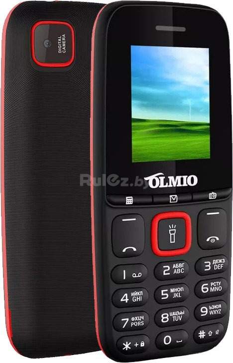 Кнопочный телефон Olmio A15 (черный)