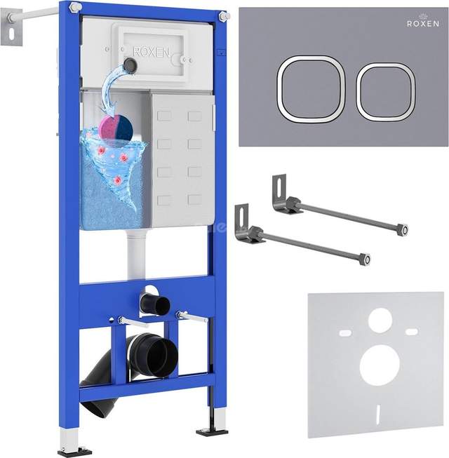 Инсталляция для унитаза Roxen StounFix Slim 966326 Roxen StounFix Dual Fresh 966326