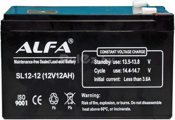 Аккумулятор для ИБП ALFA SL12-12 (12V-12Ah)