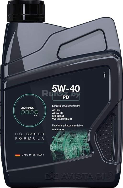 Моторное масло Avista Pace Evo PD 5W-40 1л