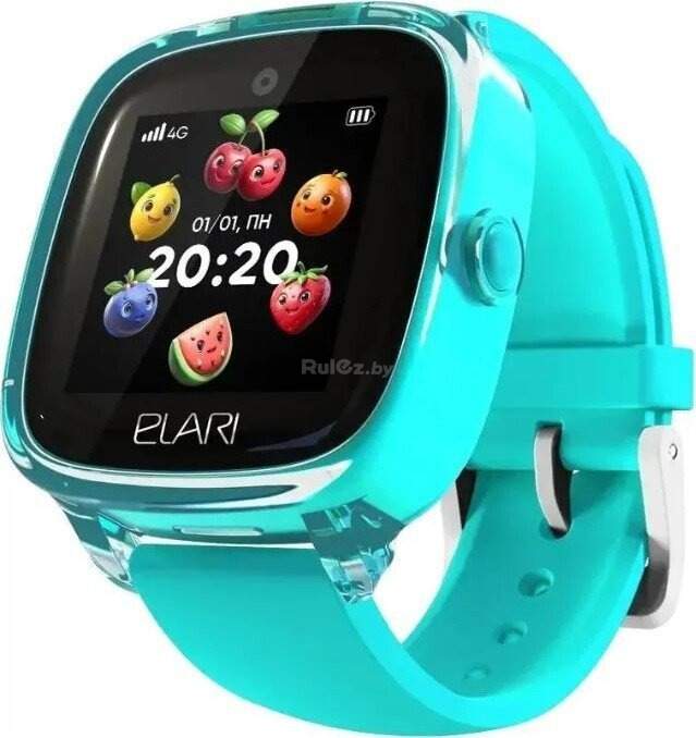 Детские умные часы Elari KidPhone Fresh 4G (бирюзовый)