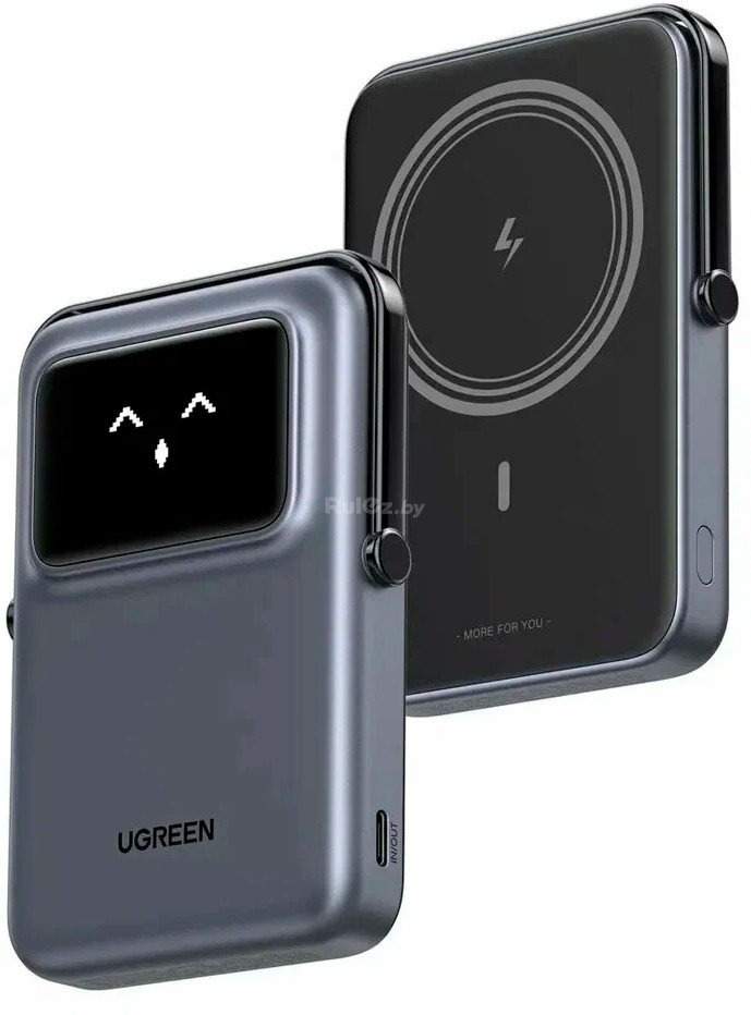 Внешний аккумулятор Ugreen PB572 10000mAh (серый)
