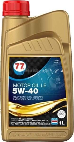 Моторное масло 77 Lubricants LE 5W-40 1л