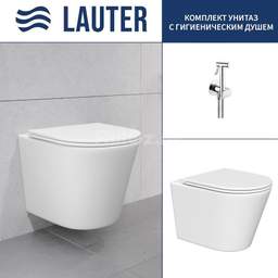 Унитаз подвесной Lauter Longer 2110822 + Breez 21GN7071CH
