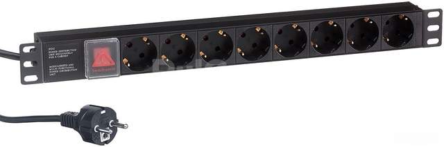 Блок розеток ExeGate ServerPro PDU-19H803 Al-8S-EU2CU-SW