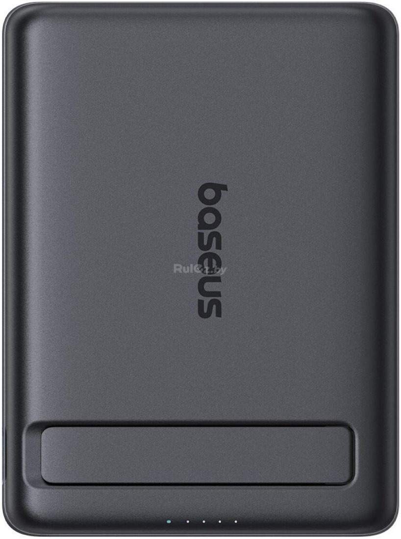Внешний аккумулятор Baseus PicoGo AM31 Mini Magnetic Power Bank with Stand 20W 5000mAh (черный)