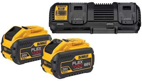 Аккумулятор с зарядным устройством DeWalt DCB132X2 (20В/2x9 Ач)