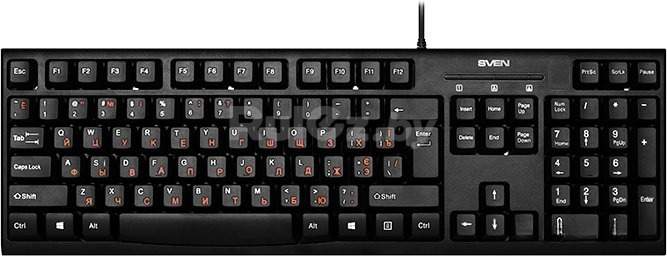 Клавиатура SVEN KB-S300 KB-S300 (черный)