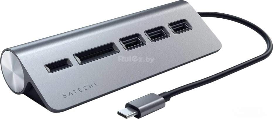 USB-хаб Satechi ST-TCHCRM Satechi USB-C Combo Hub ST-TCHCRM (серый космос)