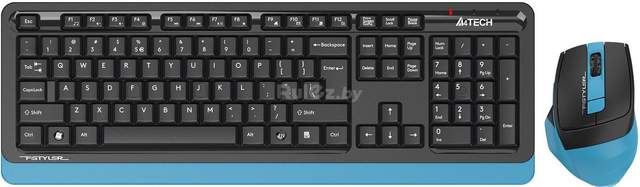 Офисный набор A4Tech Fstyler FG1035 (черный/синий ) A4Tech Fstyler FG1035 (черный/синий)