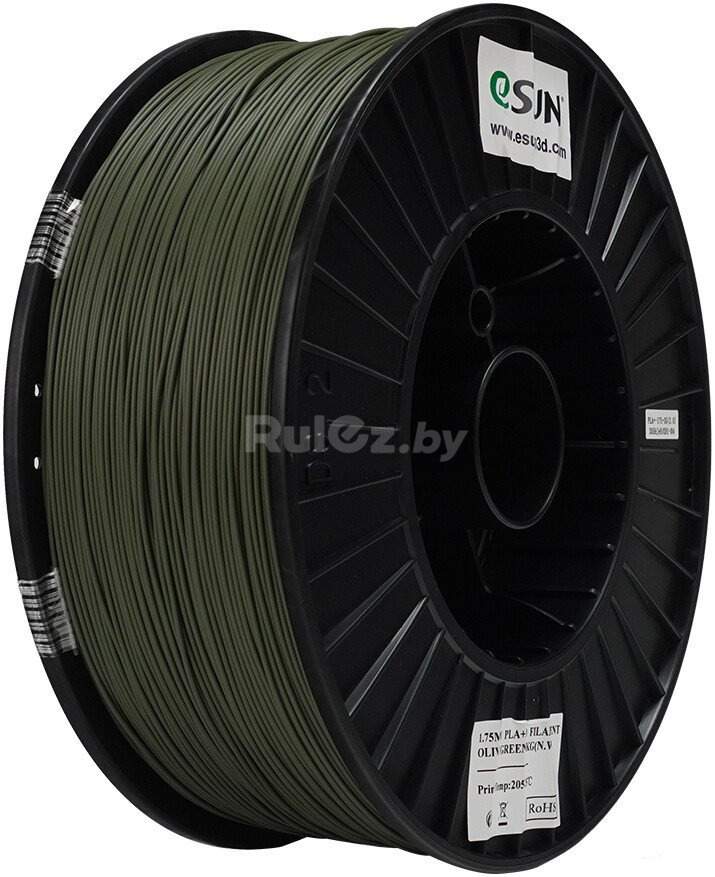 Филамент eSUN PLA+ PLA+175O-OG3B1 (1.75 мм, 3 кг, оливково-зеленый)