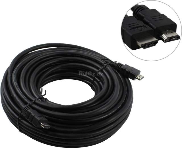 Кабель 5bites APC-005-200 HDMI - HDMI (20 м, черный)