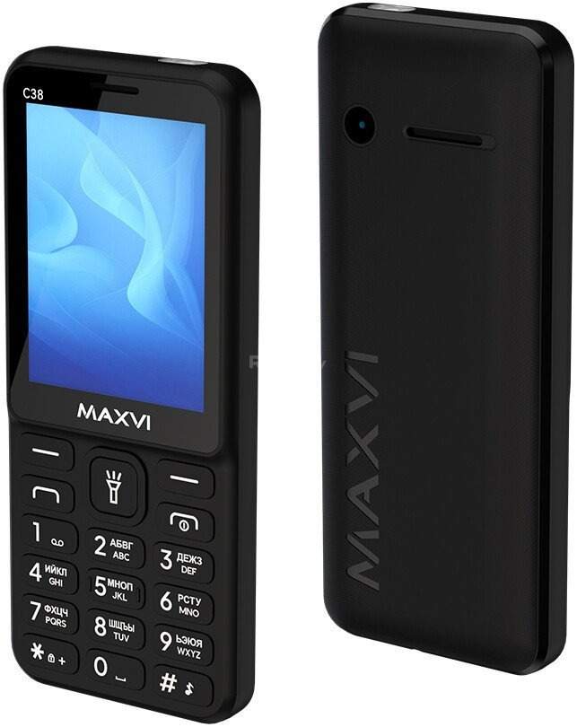 Телефон Maxvi C38 (черный)