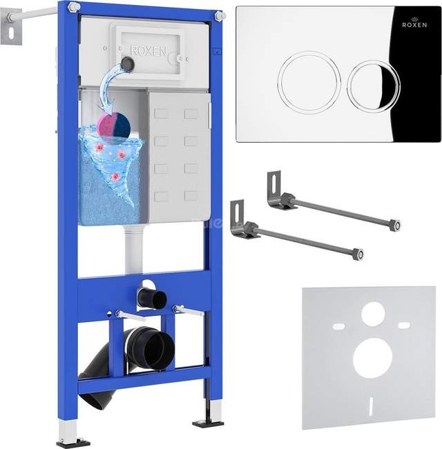 Инсталляция для унитаза Roxen StounFix Slim 812643 Roxen StounFix Dual Fresh 812643