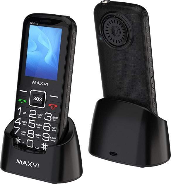 Телефон Maxvi B21ds Up (черный)