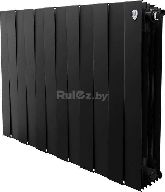 Биметаллический радиатор Royal Thermo PianoForte 500 Черный - 12 секций