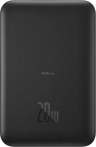 Внешний аккумулятор Baseus Magnetic Mini Air Wireless Fast Charge Power Bank 20W 6000mAh (черный)
