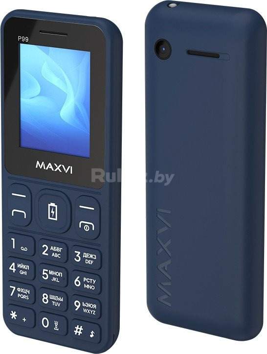 Кнопочный телефон Maxvi P99 (темно-синий)