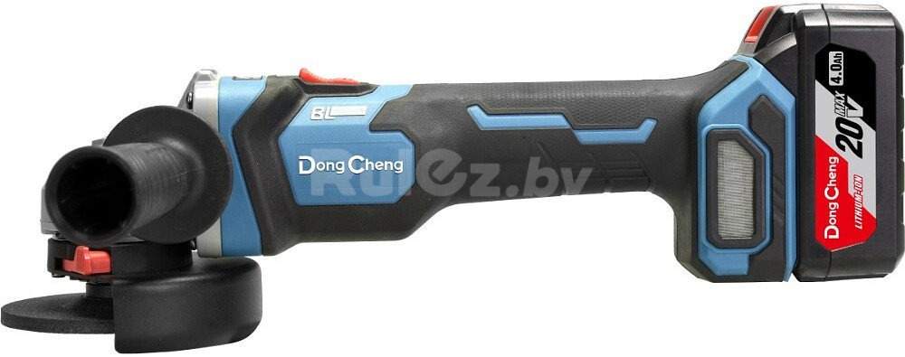 Угловая шлифмашина DongCheng DCSM04-125 Type EM (с 2-мя АКБ, кейс)